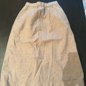 Knee length skirt